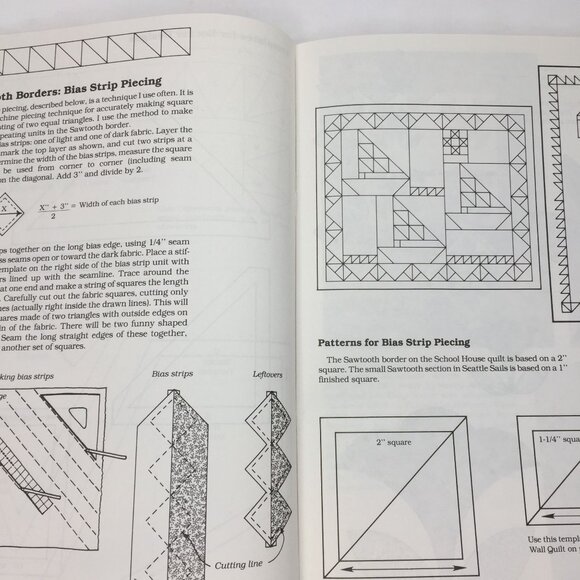 Vintage 1984 Projects For Blocks And Borders Quilt Pattern Book Marsha McCloskey - Picture 7 of 12